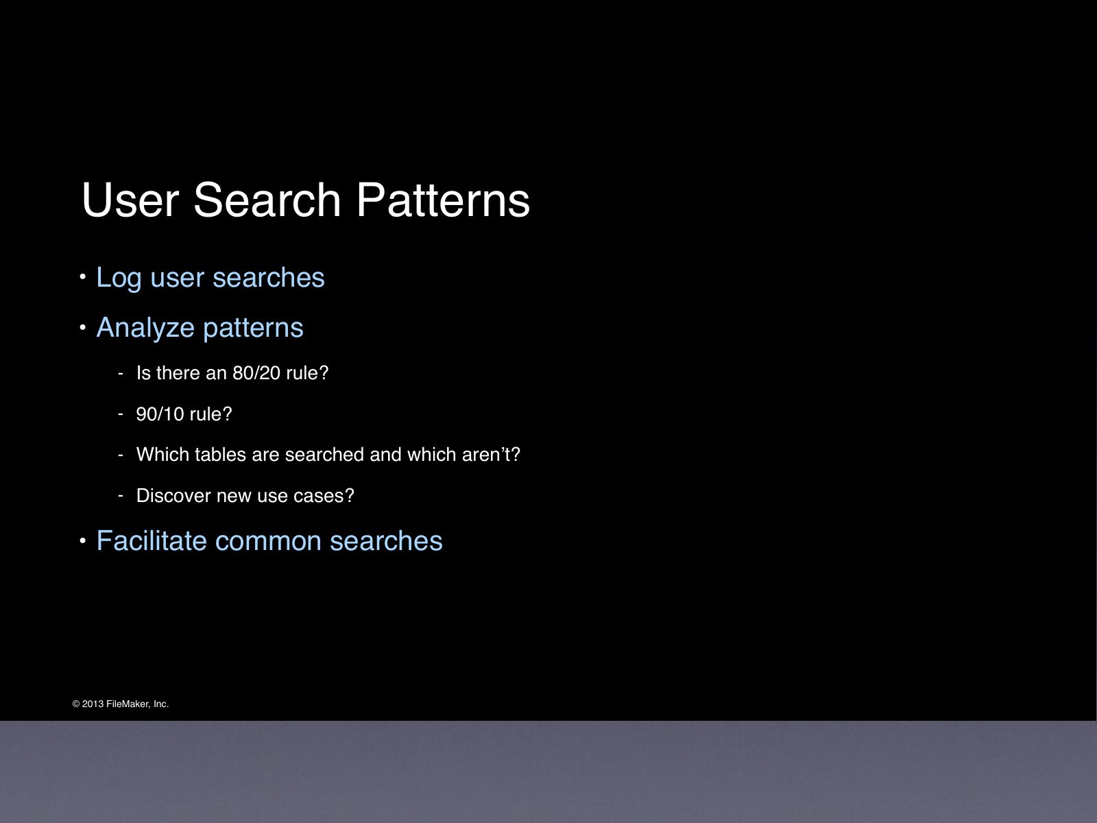 Slide 14: User Search Patterns
