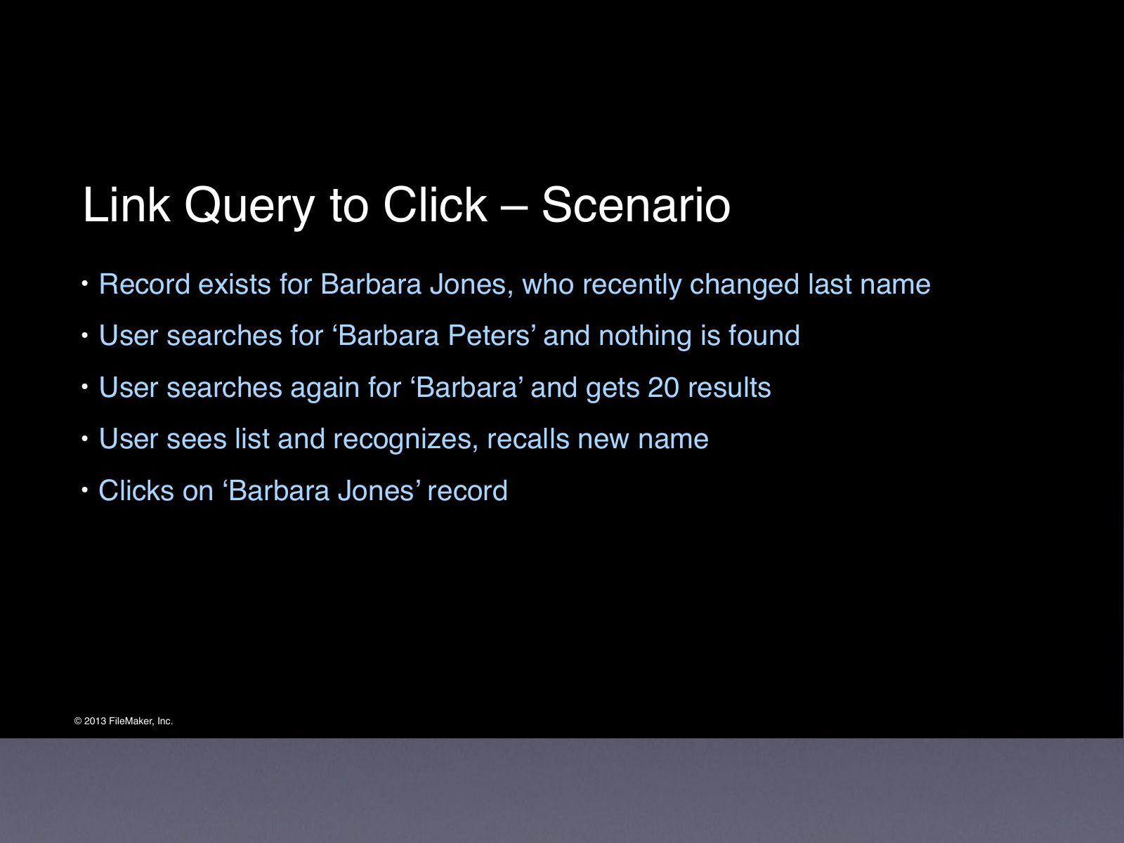 Slide 24: Link Query to Click – Scenario