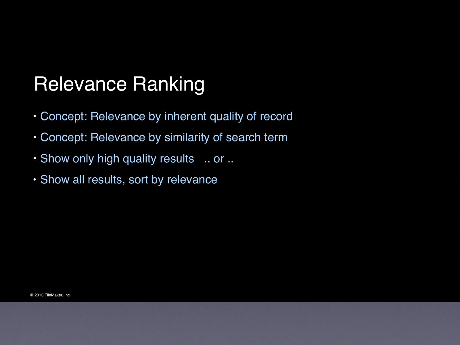 Slide 29: Relevance Ranking