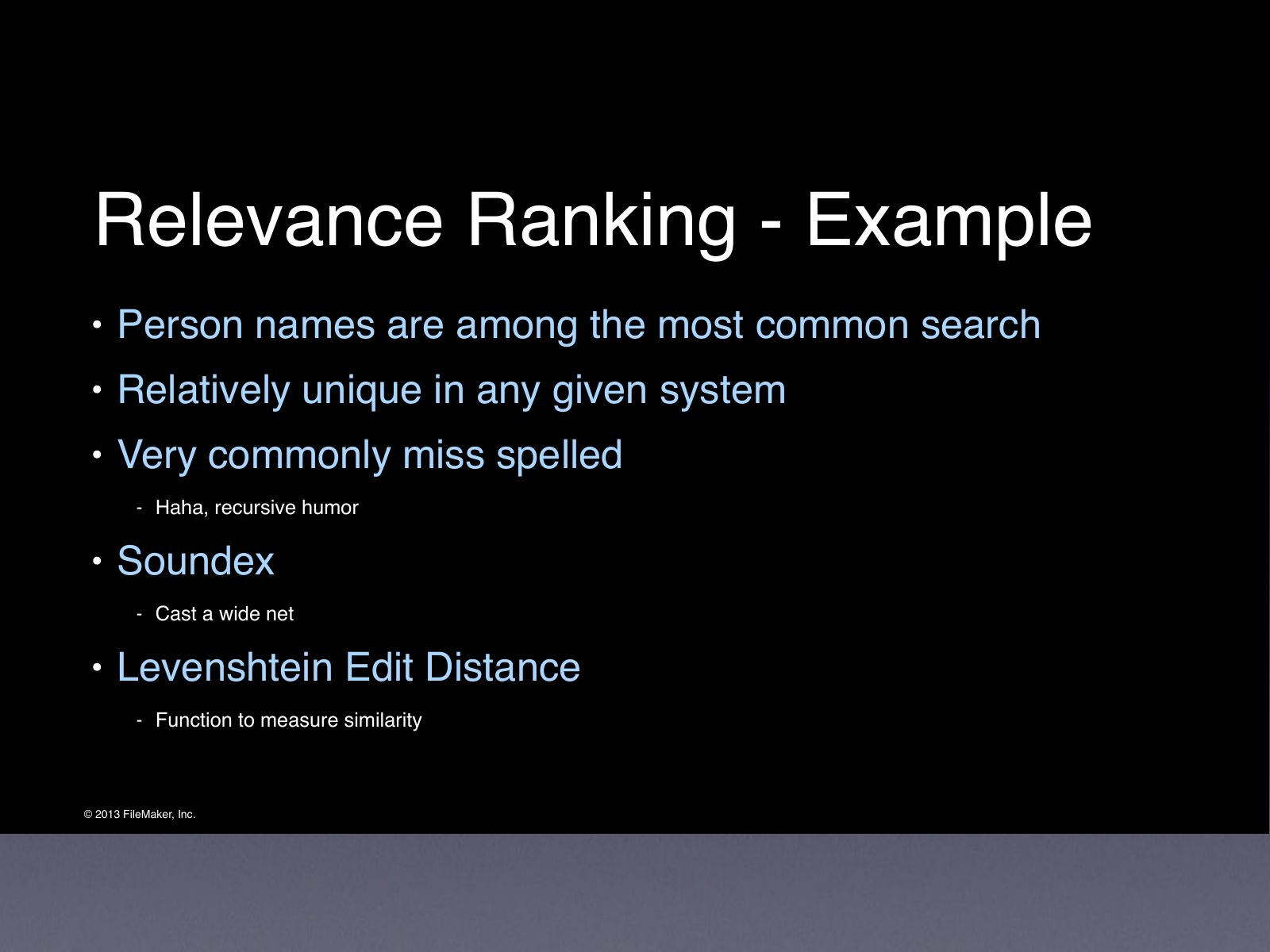 Slide 30: Relevance Ranking - Example