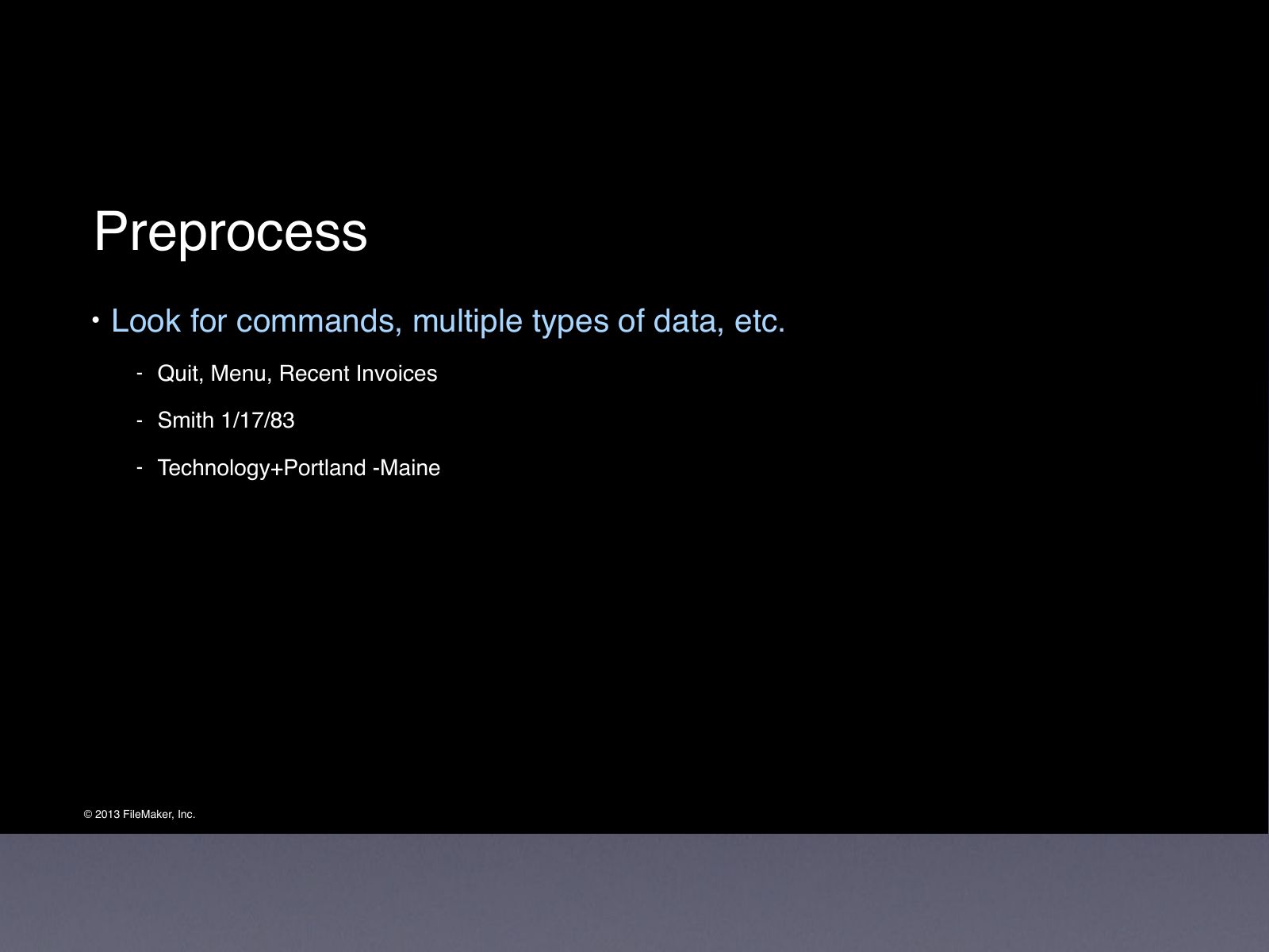 Slide 34: Preprocess