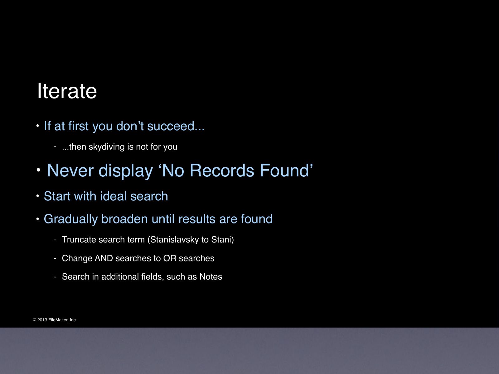 Slide 37: Iterate