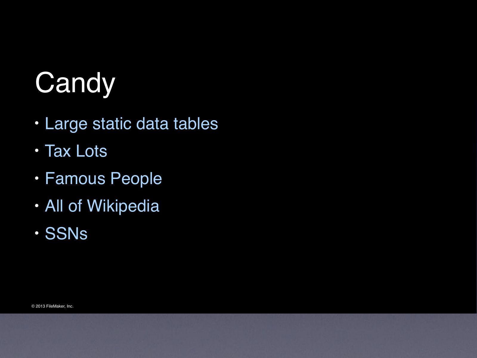 Slide 46: Candy