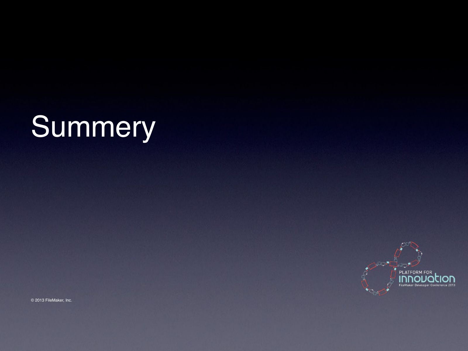 Slide 50: Summery