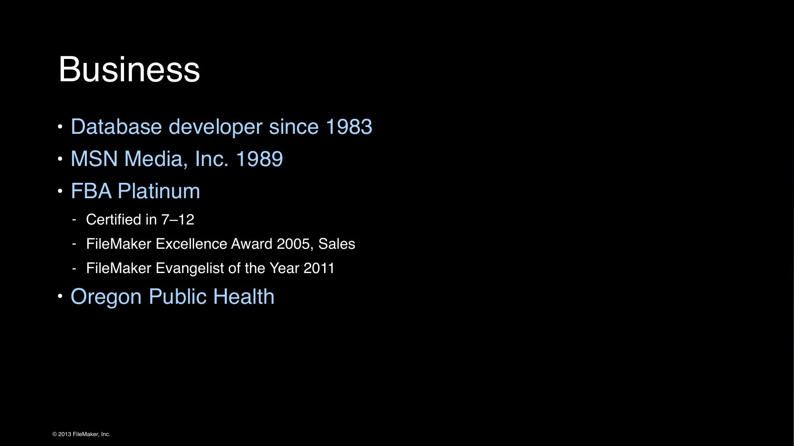 Slide 2: Business