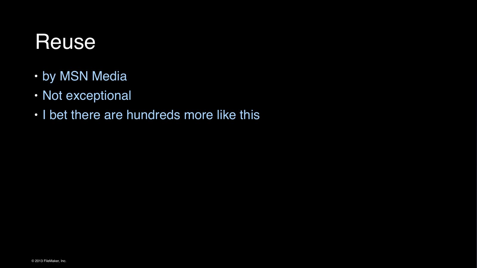Slide 14: Reuse