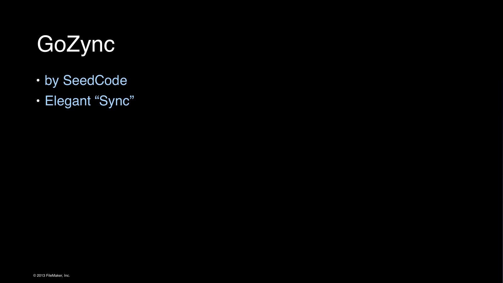 Slide 15: GoZync