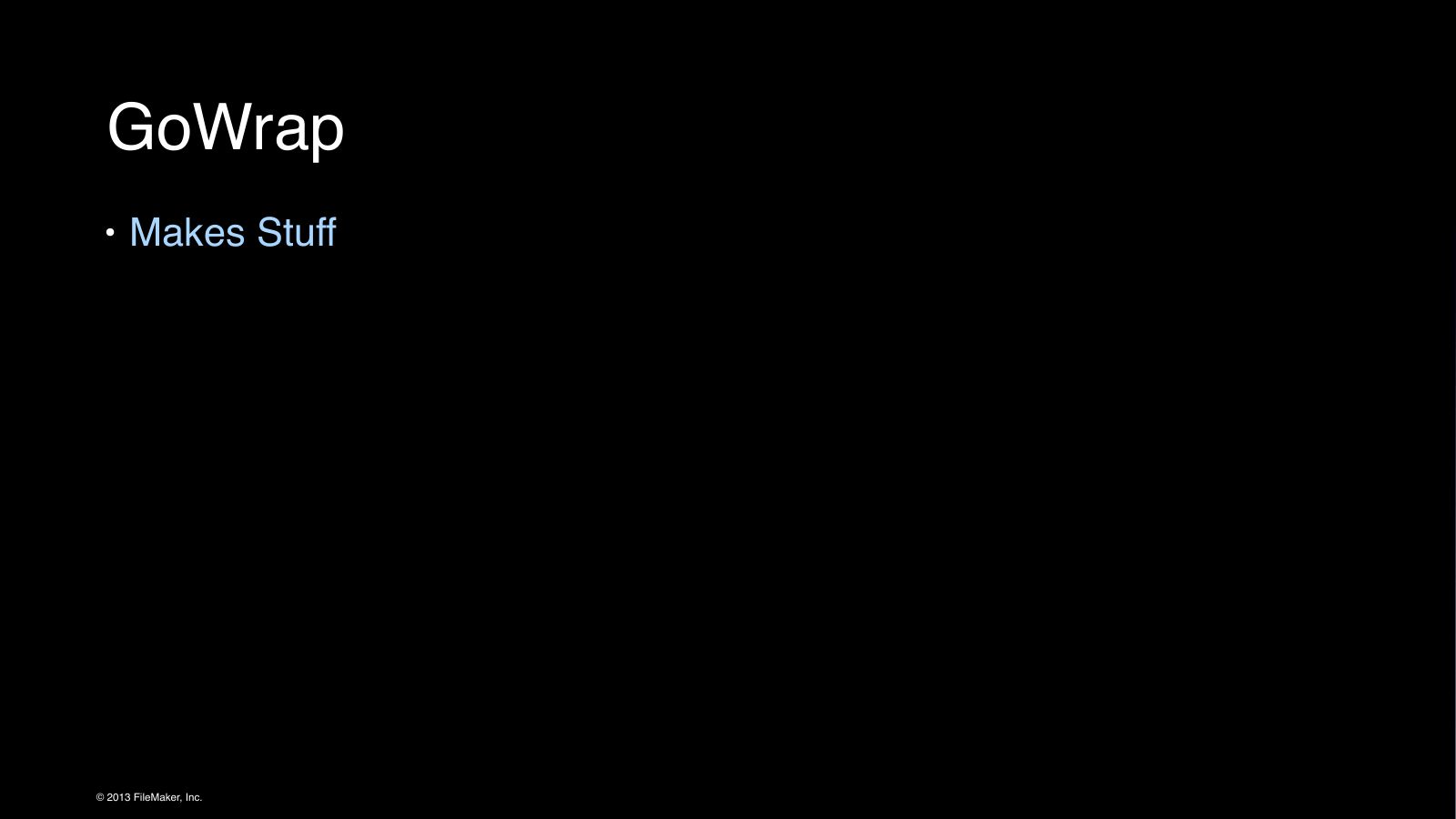 Slide 18: GoWrap