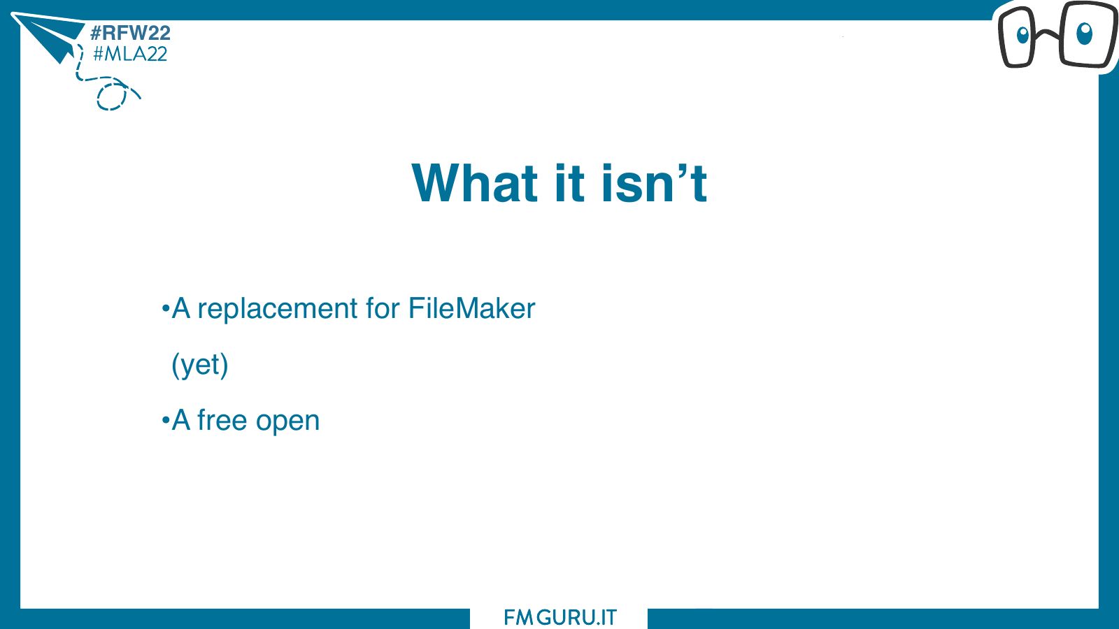 Slide 6: What it isn’t