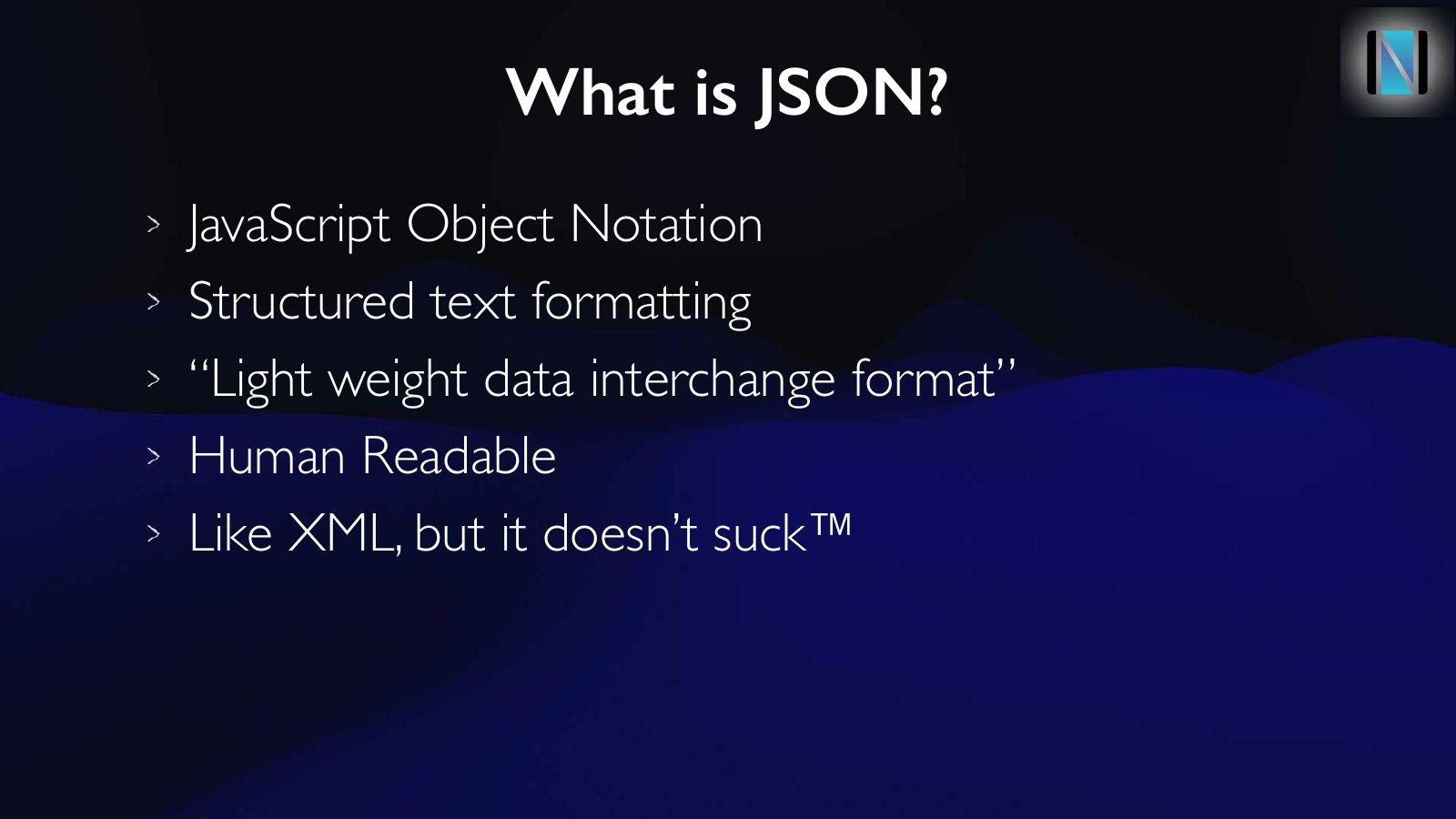 Slide 9: What is JSON?