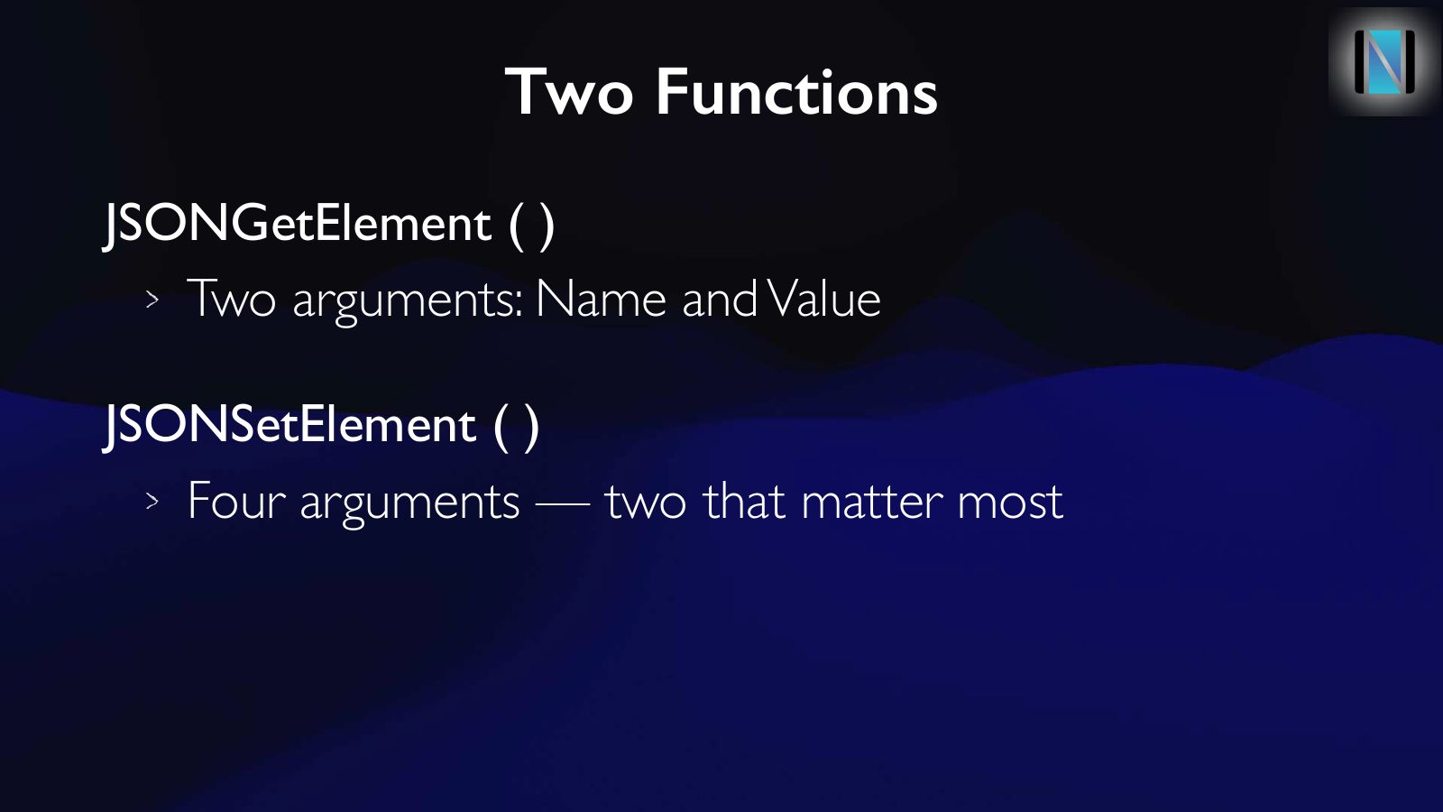 Slide 21: Two Functions