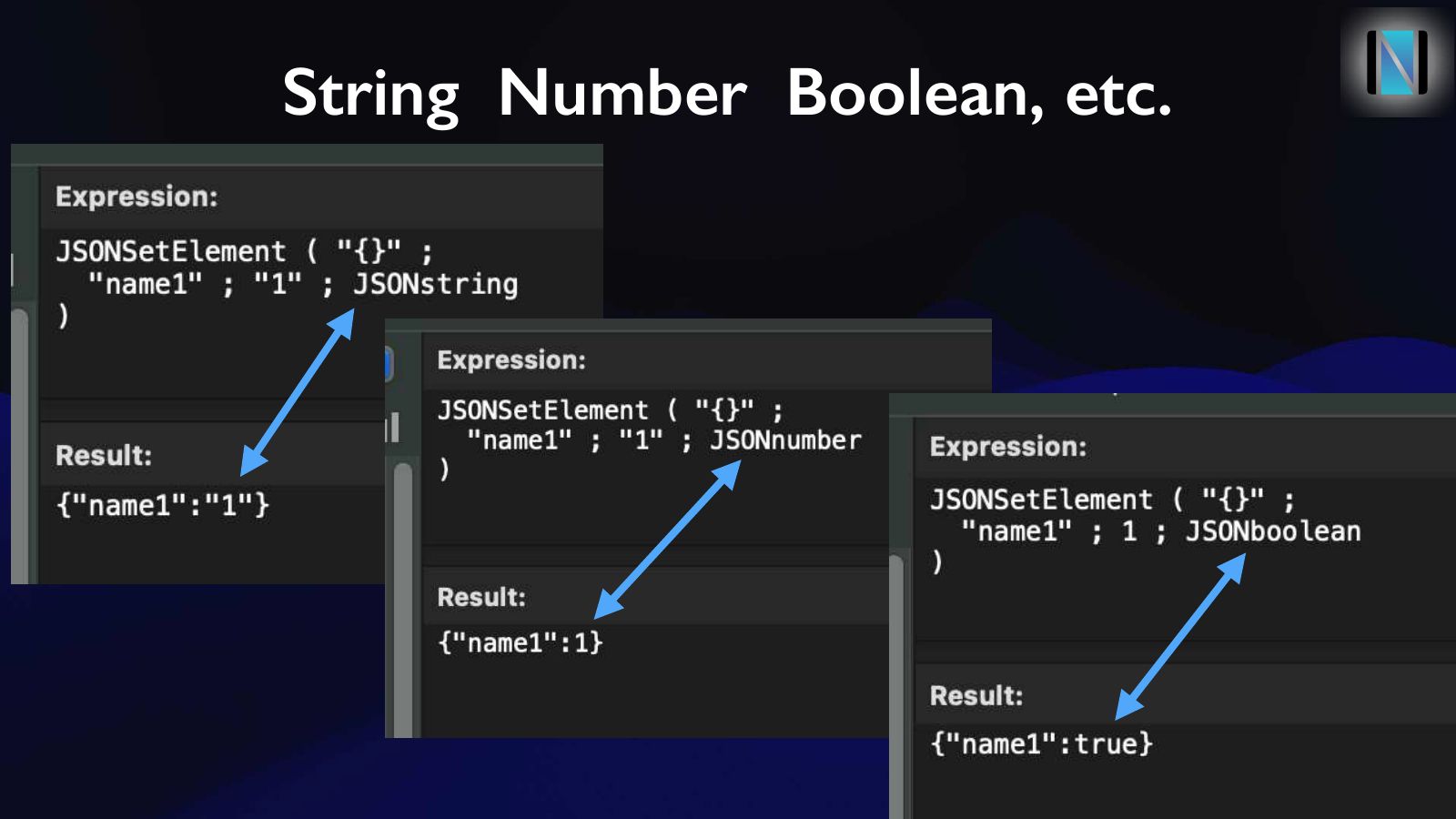 Slide 27: String Number Boolean, etc.