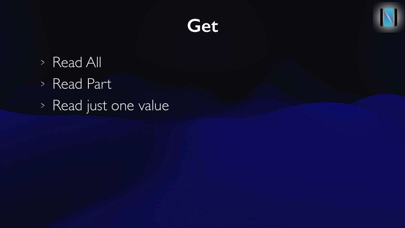 Slide 41: Get