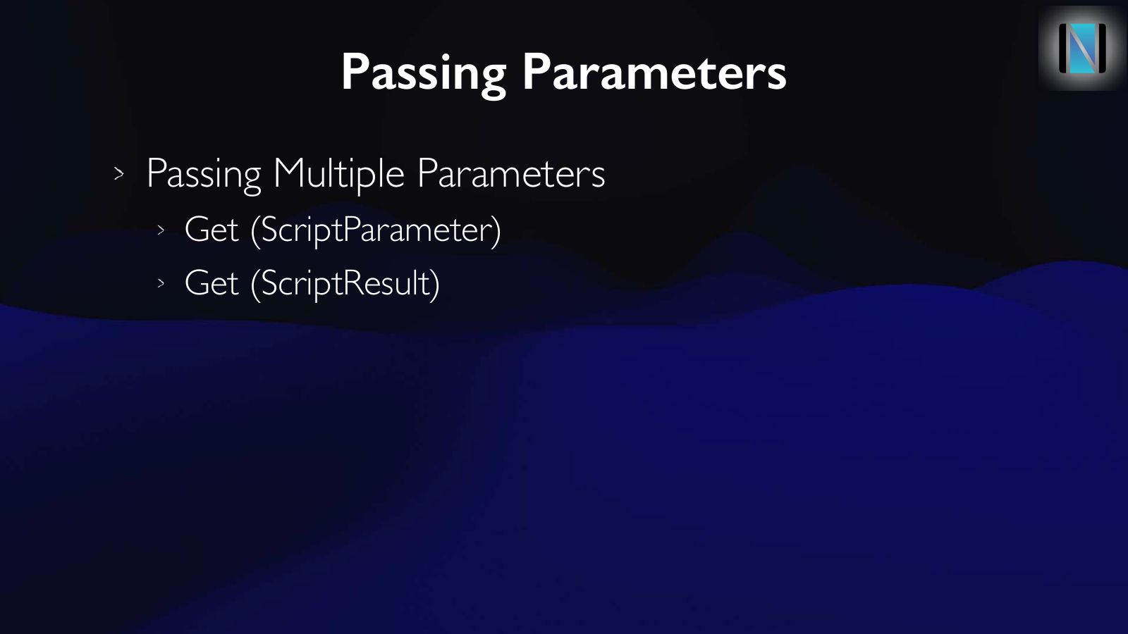 Slide 44: Passing Parameters