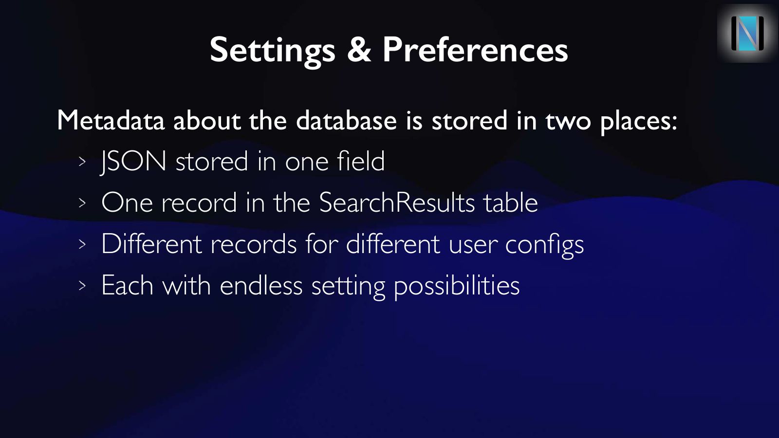 Slide 53: Settings & Preferences