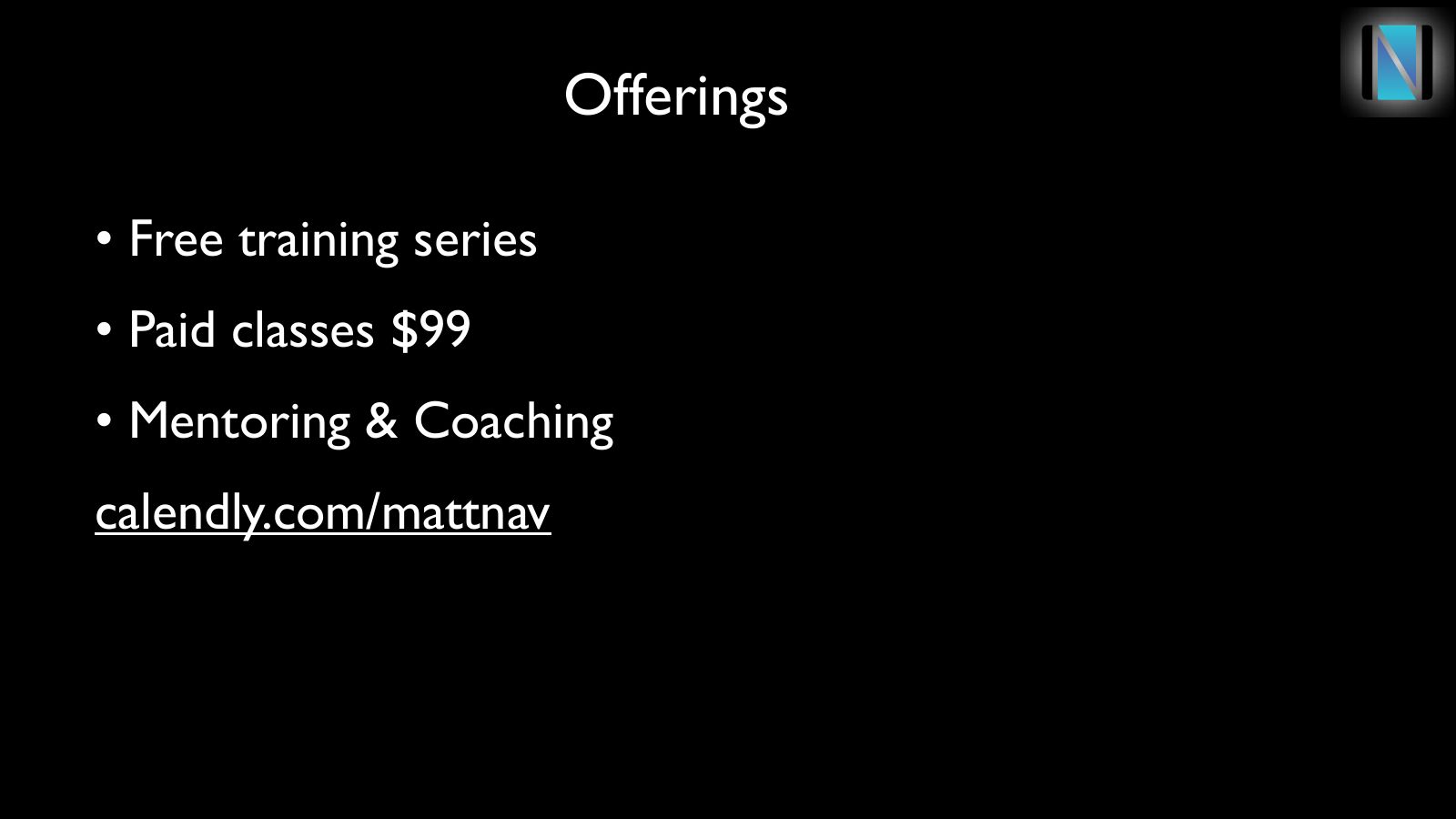 Slide 4: Offerings