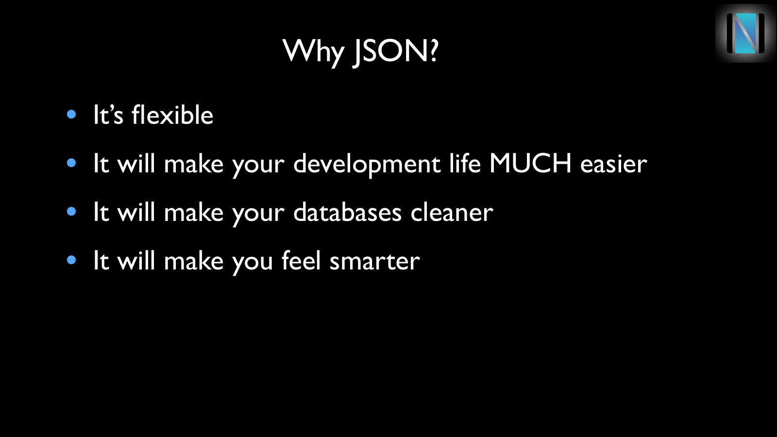 Slide 6: Why JSON?
