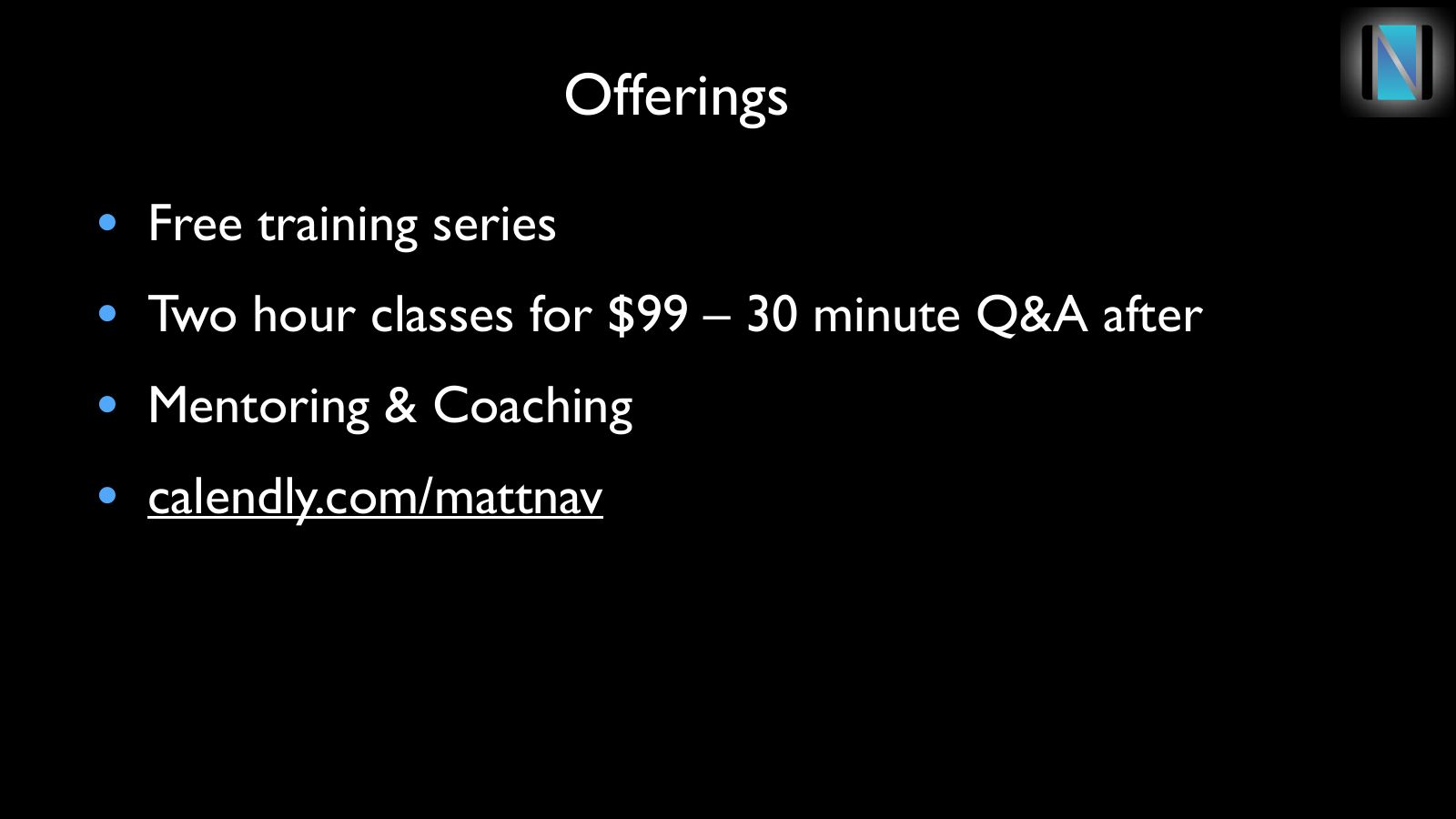 Slide 4: Offerings