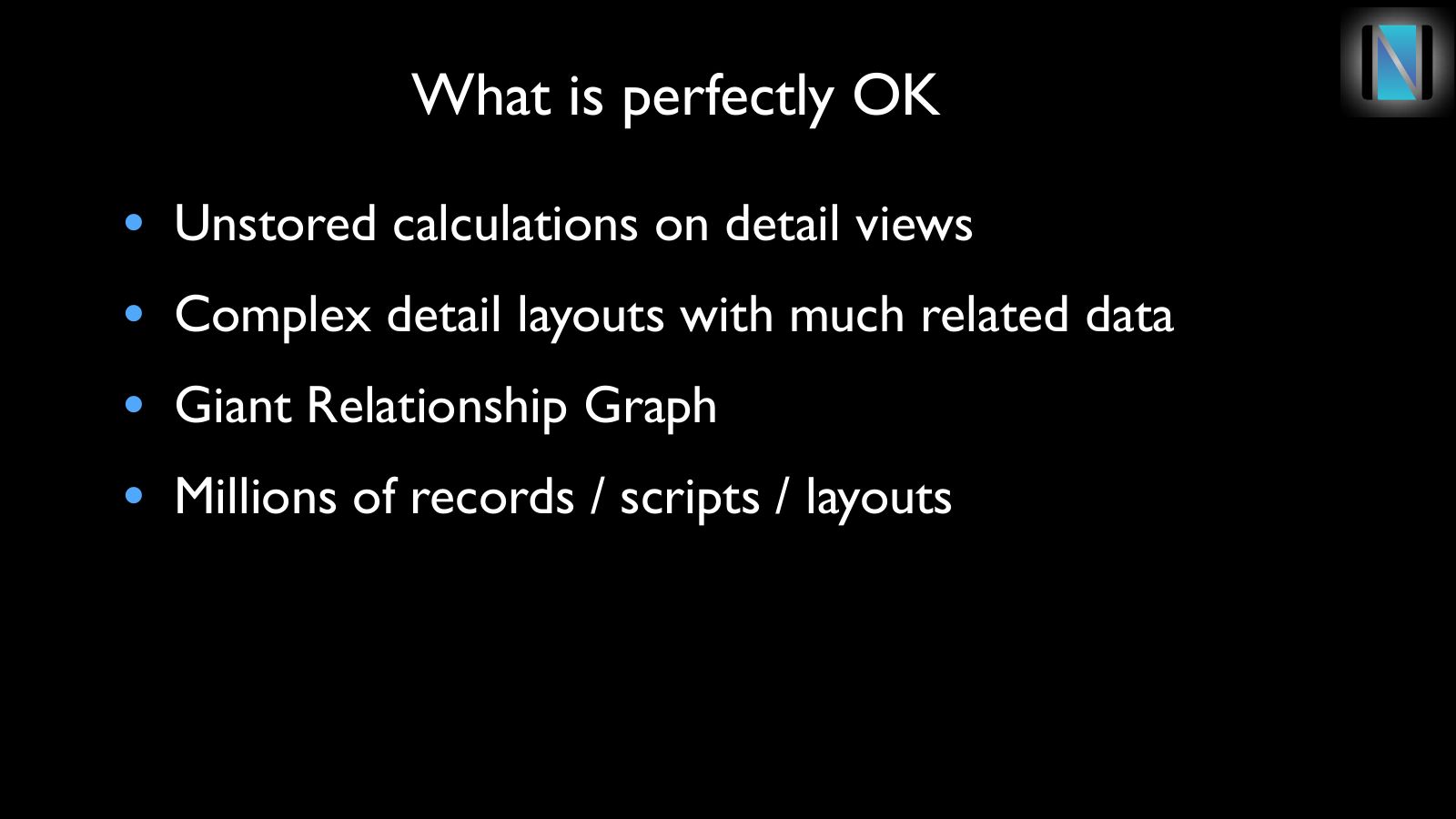 Slide 6: What is perfectly OK