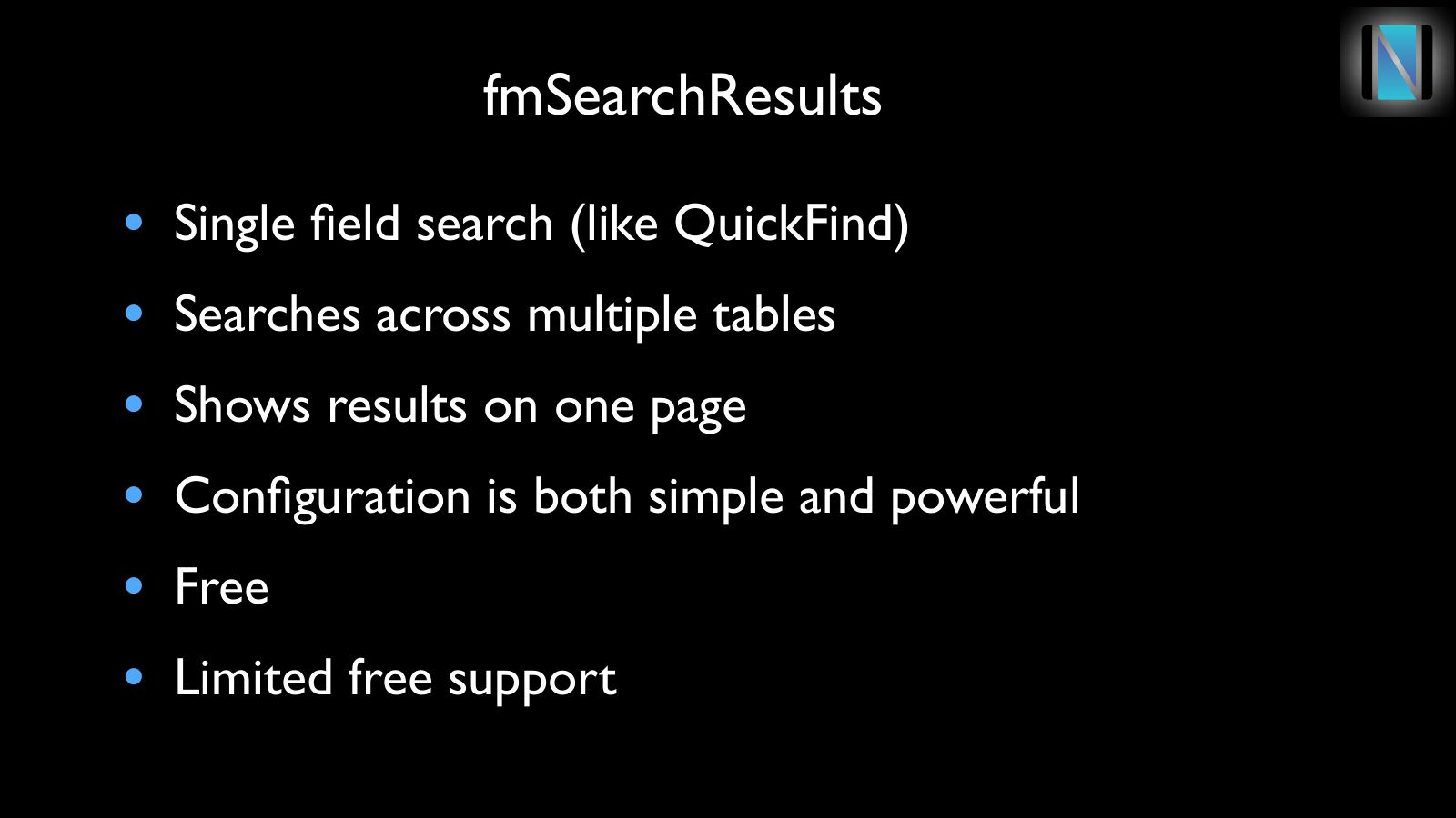Slide 6: fmSearchResults