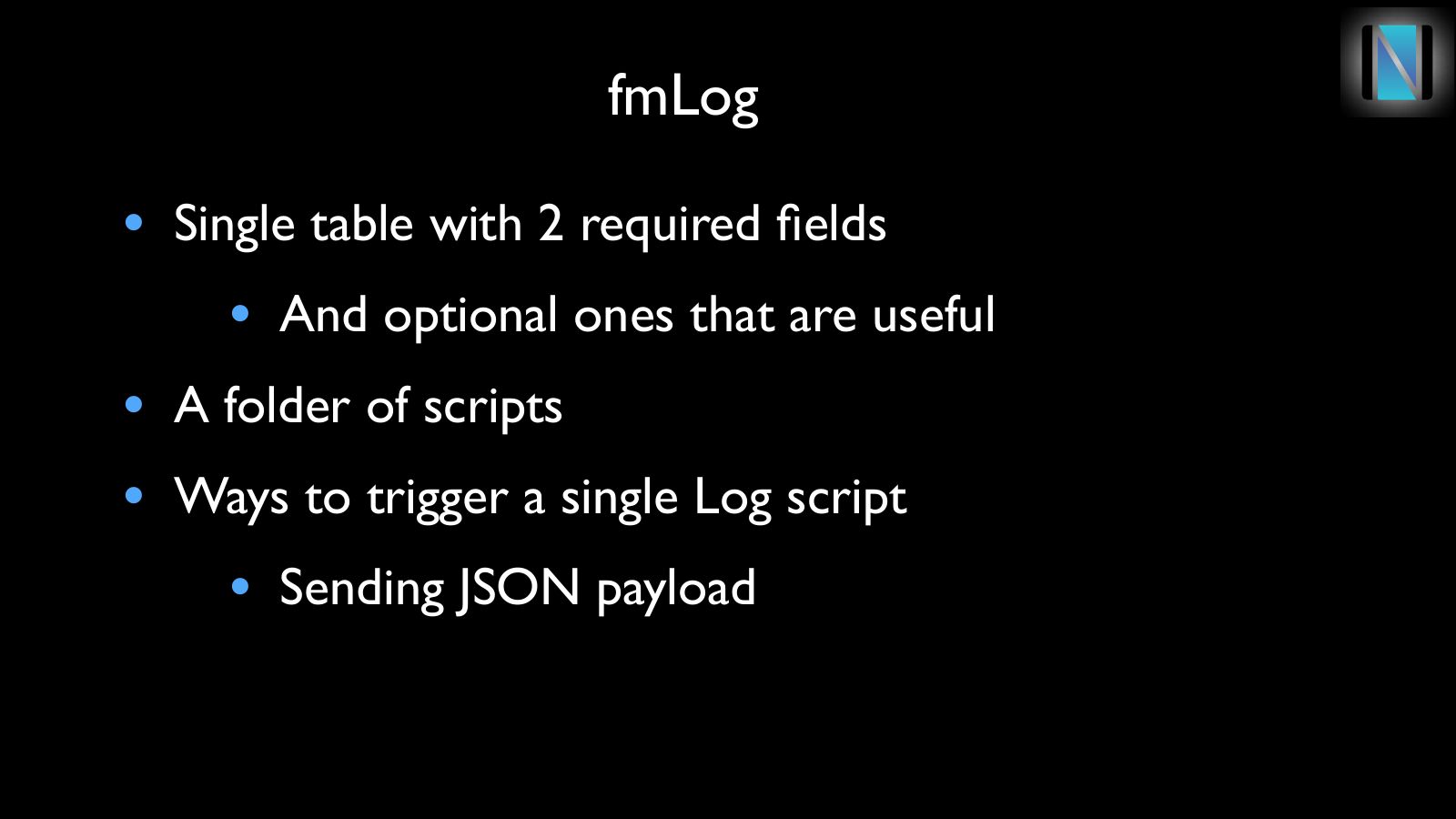 Slide 6: fmLog