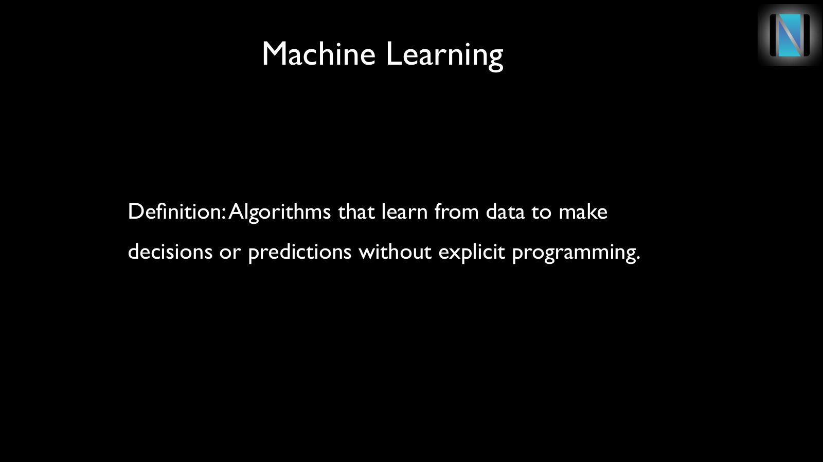 Slide 7: Machine Learning