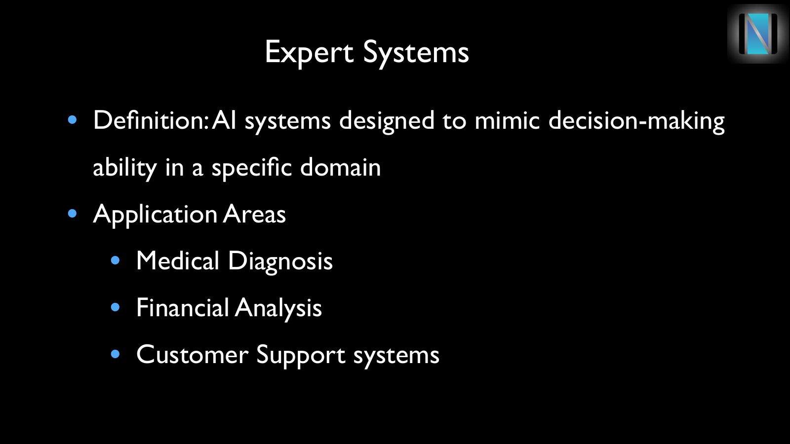 Slide 12: Expert Systems
