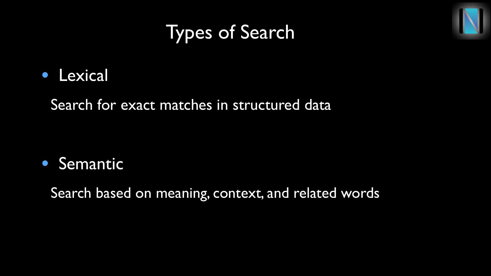 Slide 16: Types of Search