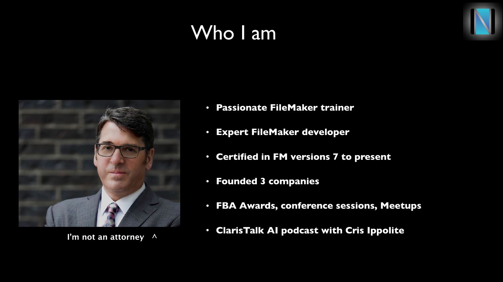 Slide 2: Who I am