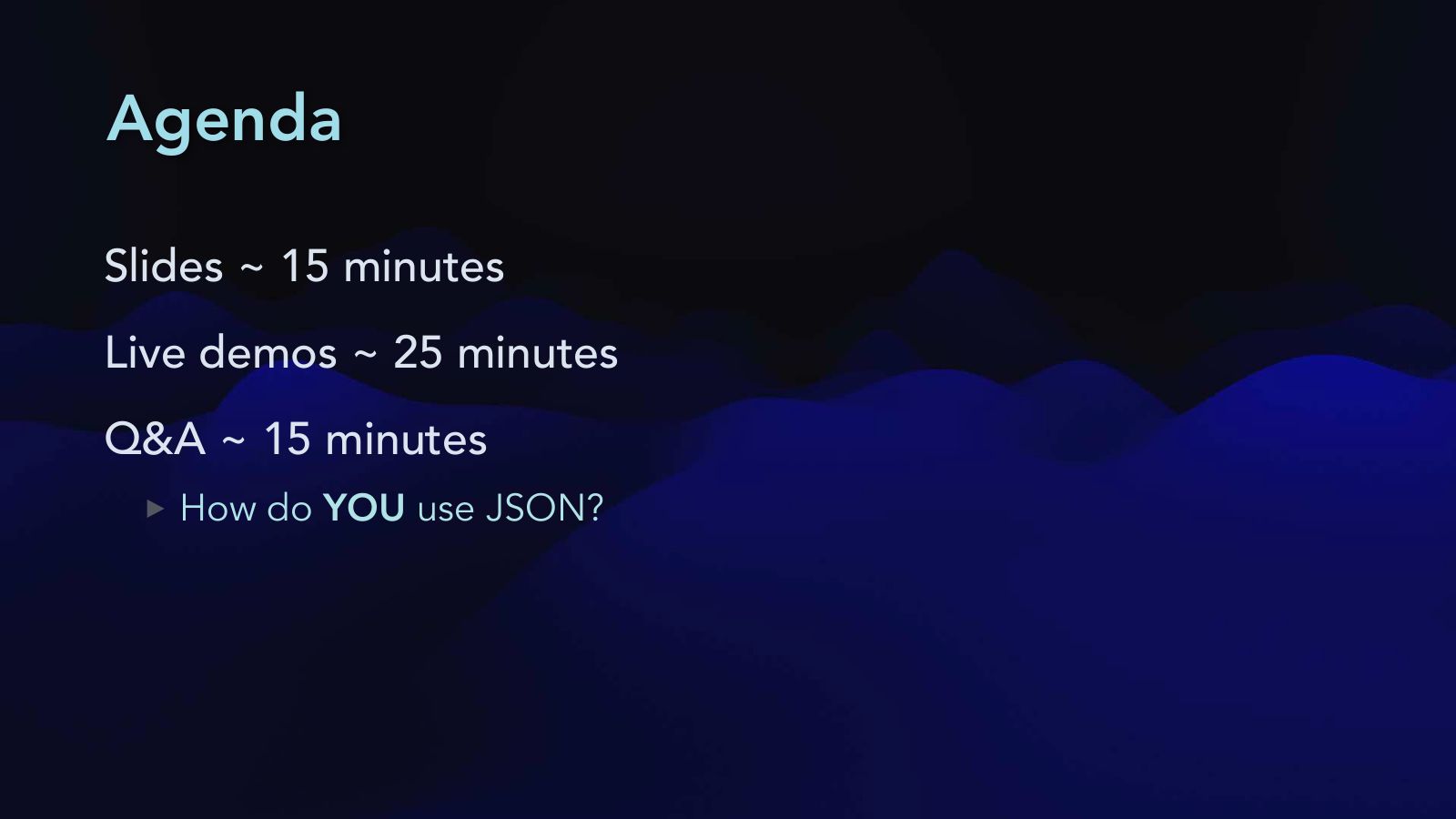 Slide 8: Agenda
