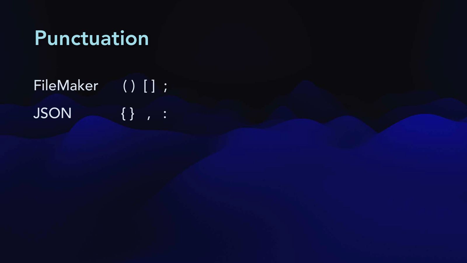 Slide 20: Punctuation