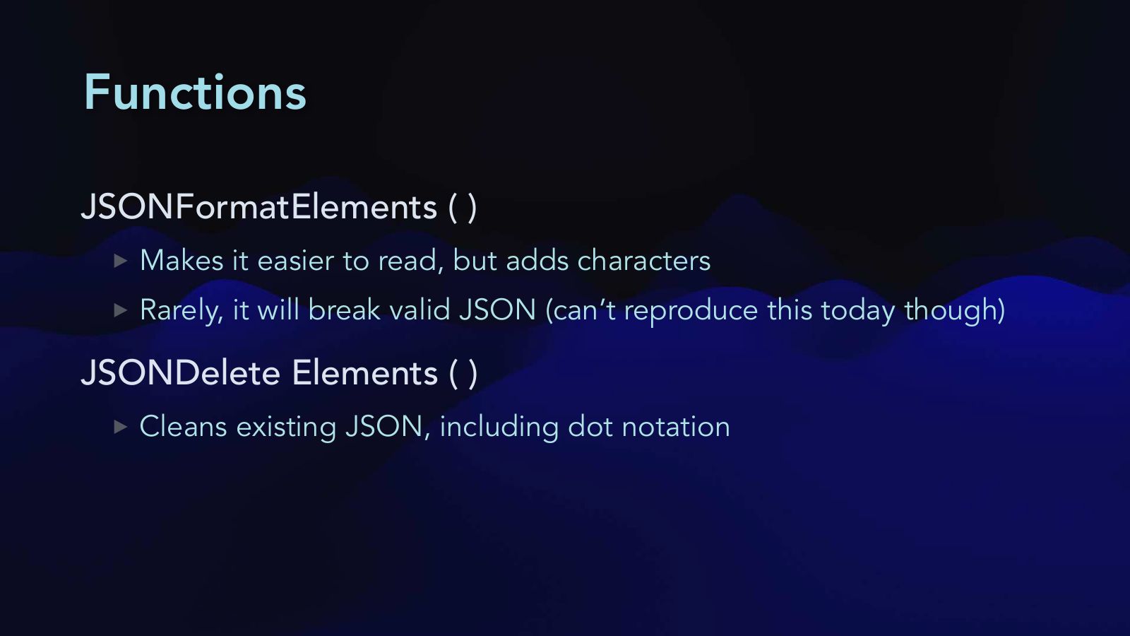 Slide 22: Functions