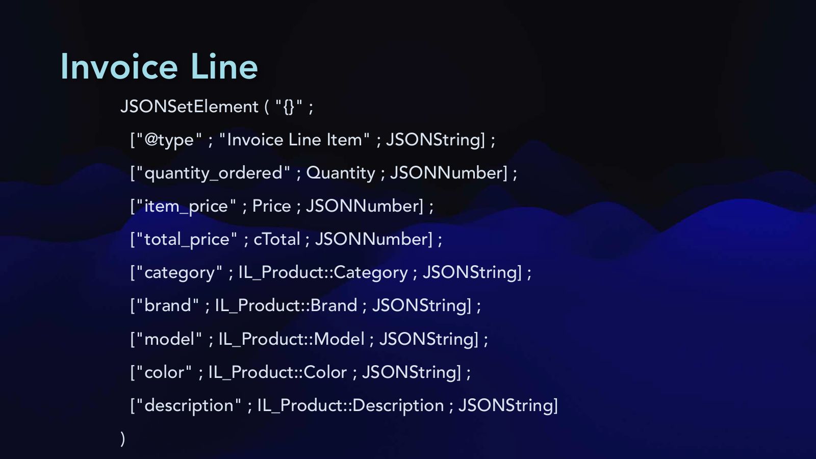 Slide 50: Invoice Line