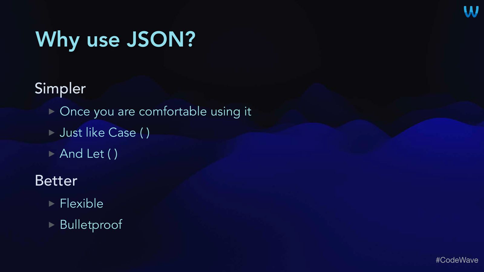 Slide 12: Why use JSON?
