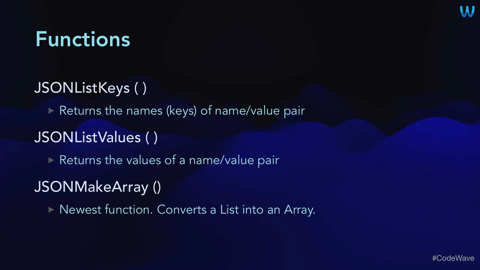 Slide 20: Functions