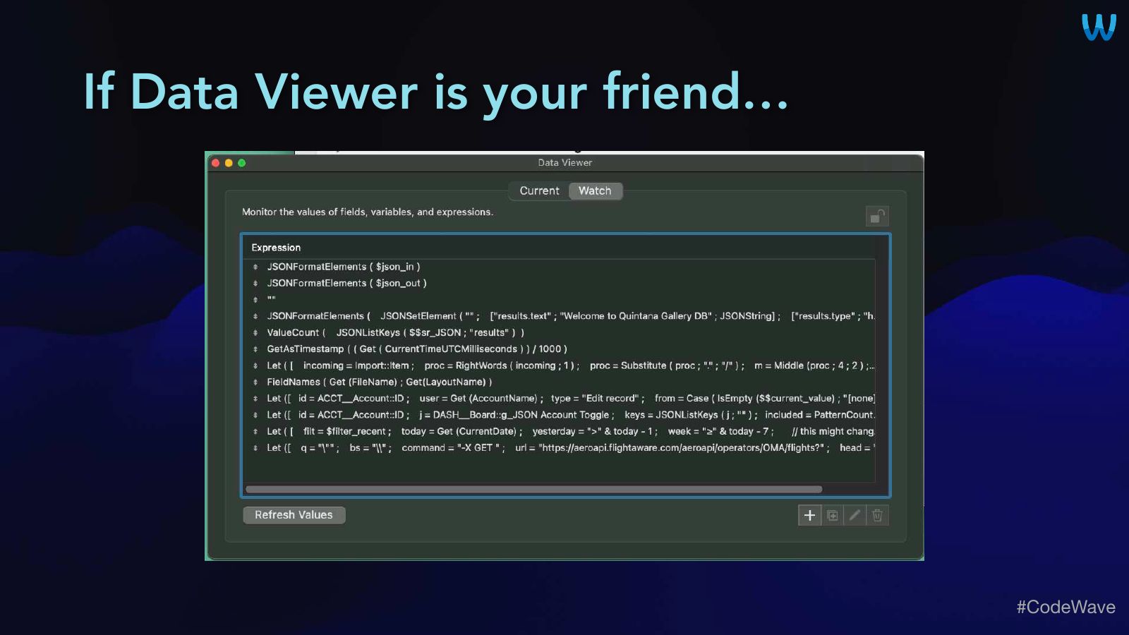 Slide 23: If Data Viewer is your friend…