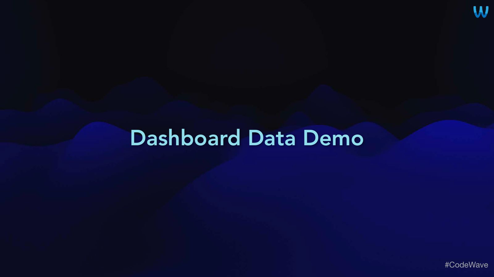 Slide 42: Dashboard Data Demo