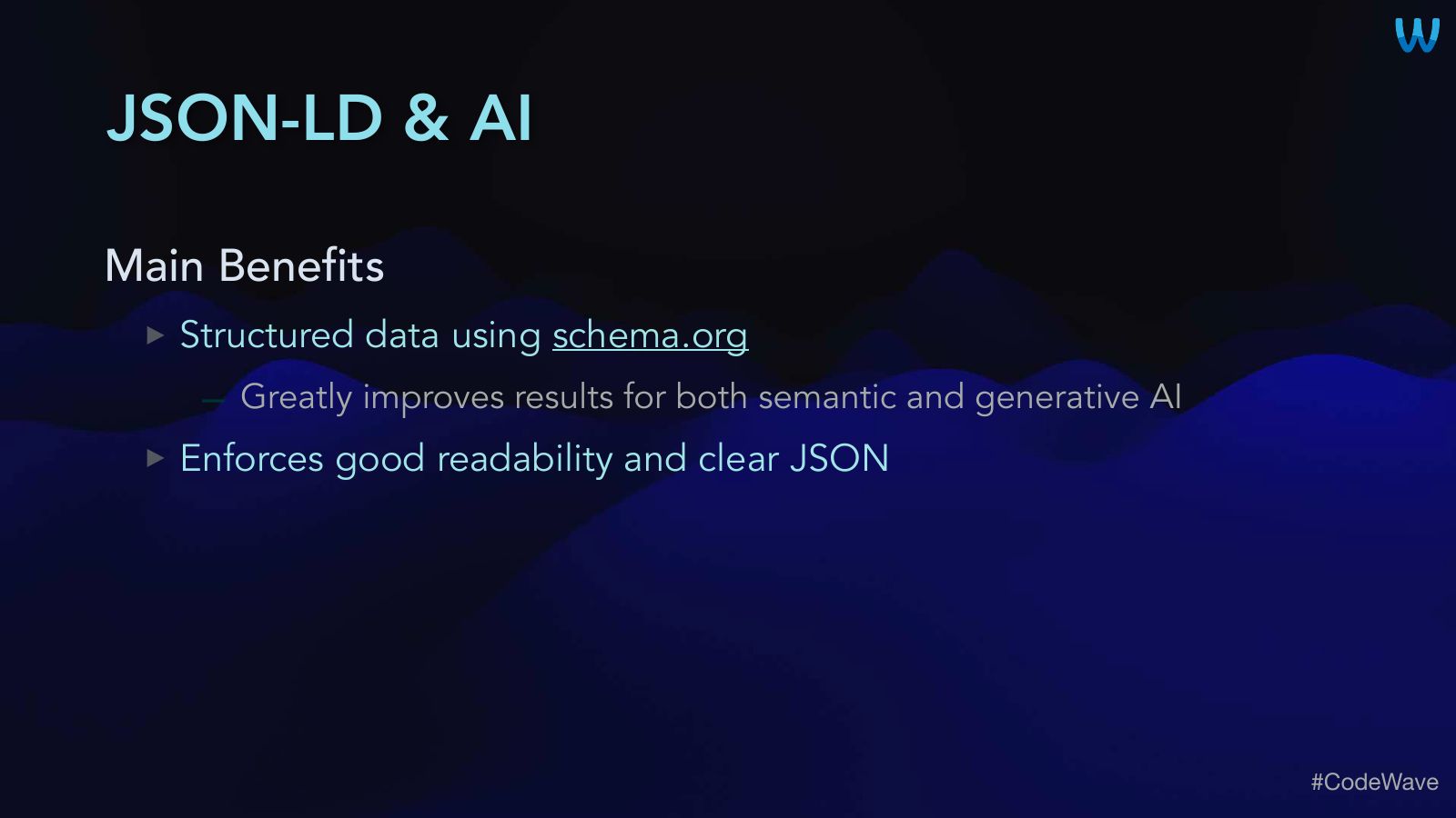 Slide 44: JSON-LD & AI