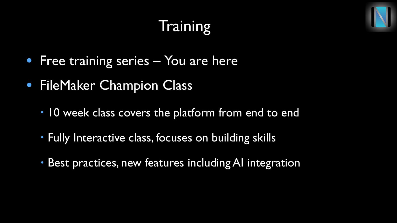 Slide 4: Training