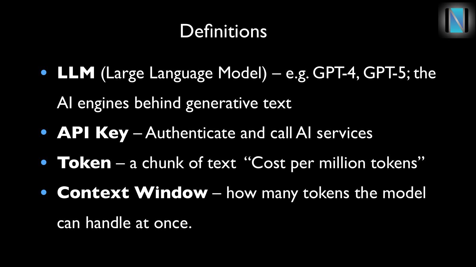 Slide 7: Definitions
