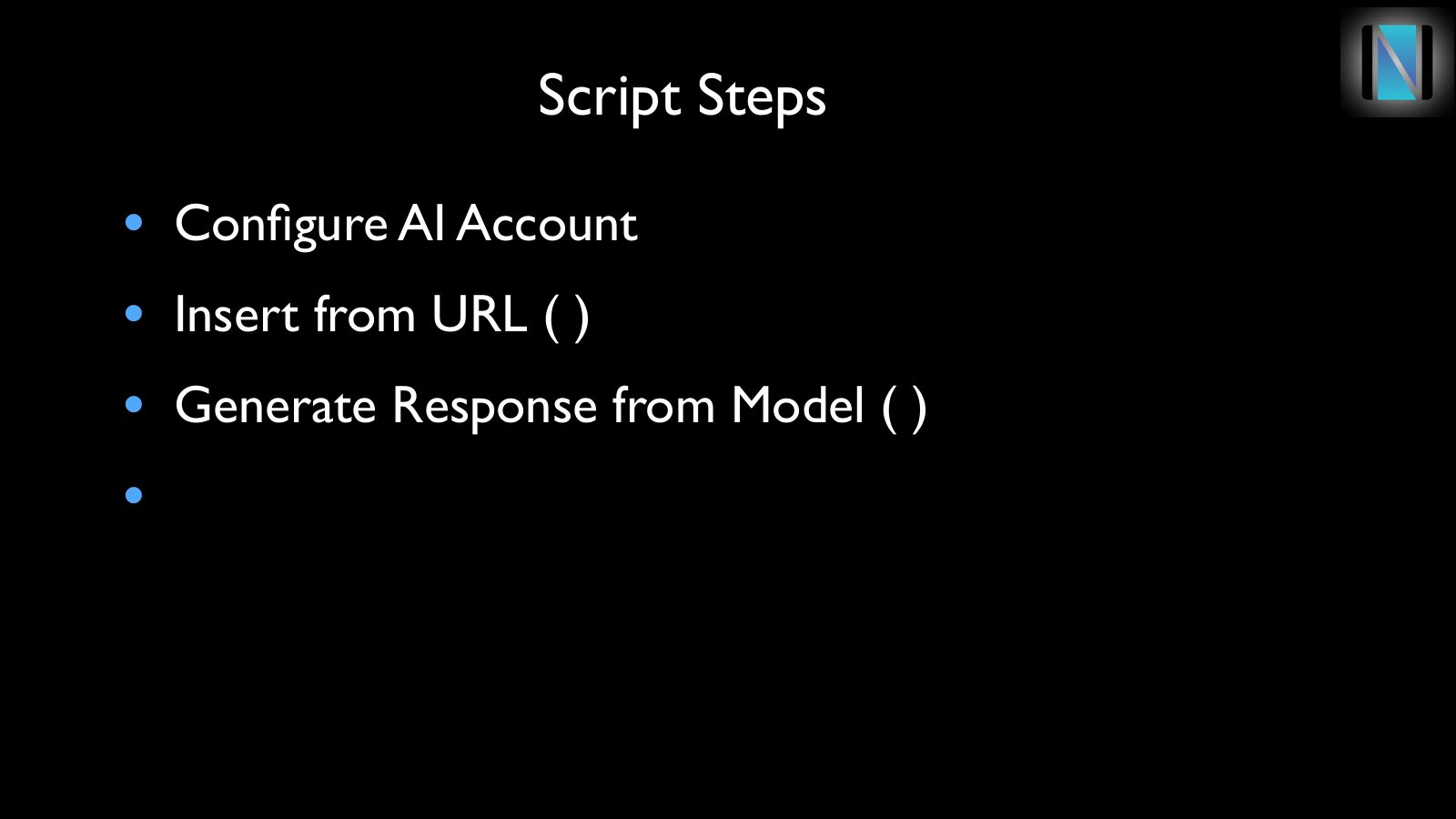Slide 12: Script Steps