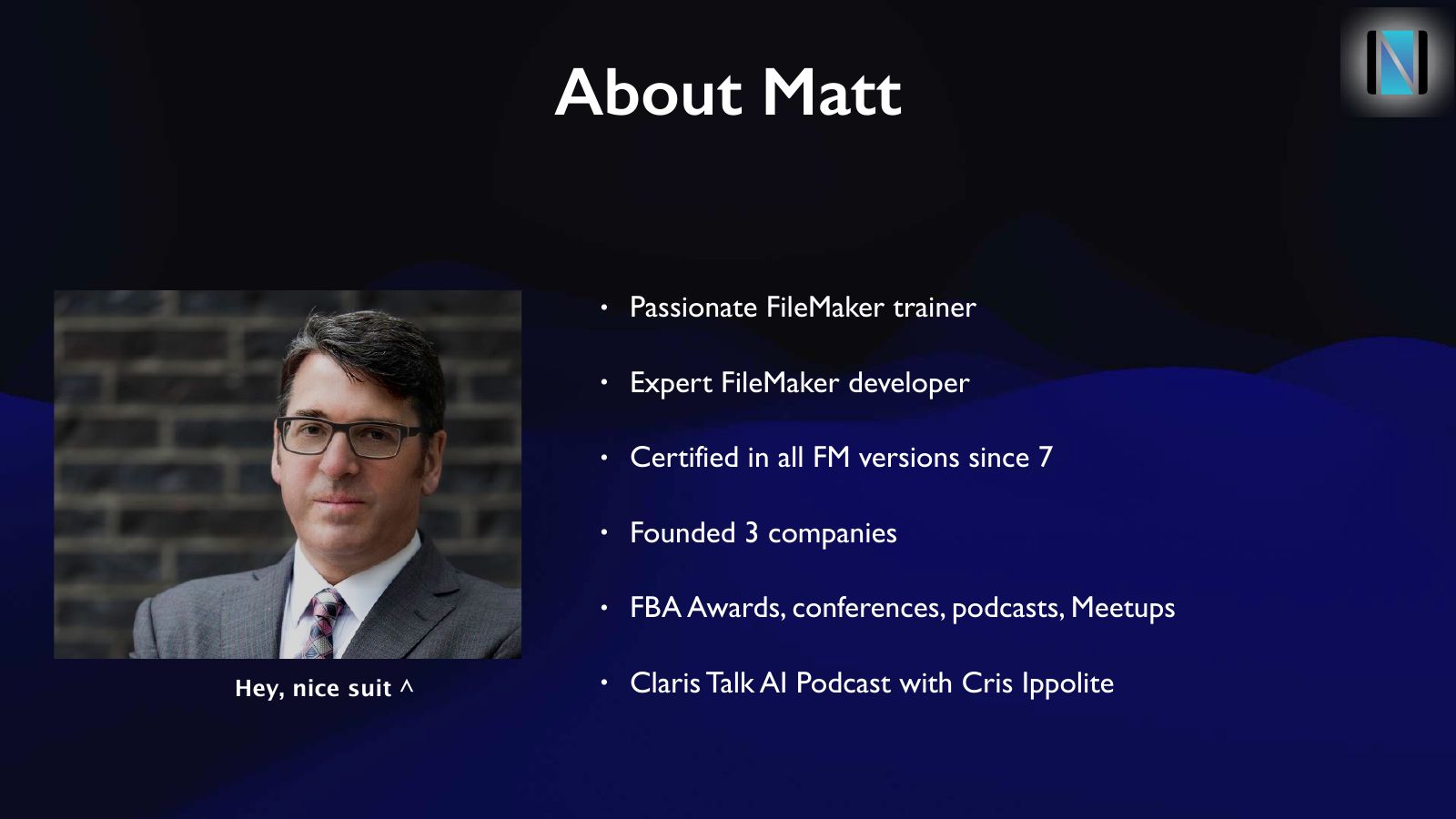 Slide 3: About Matt