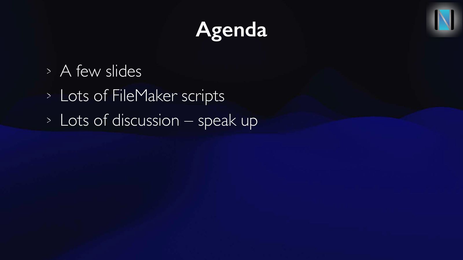 Slide 11: Agenda