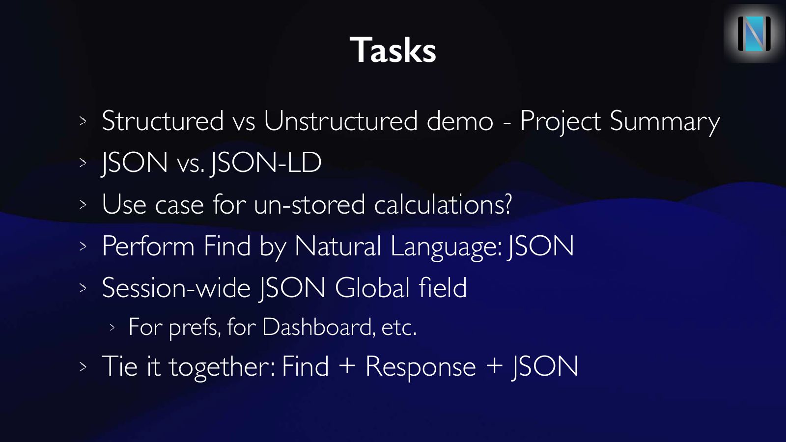Slide 18: Tasks