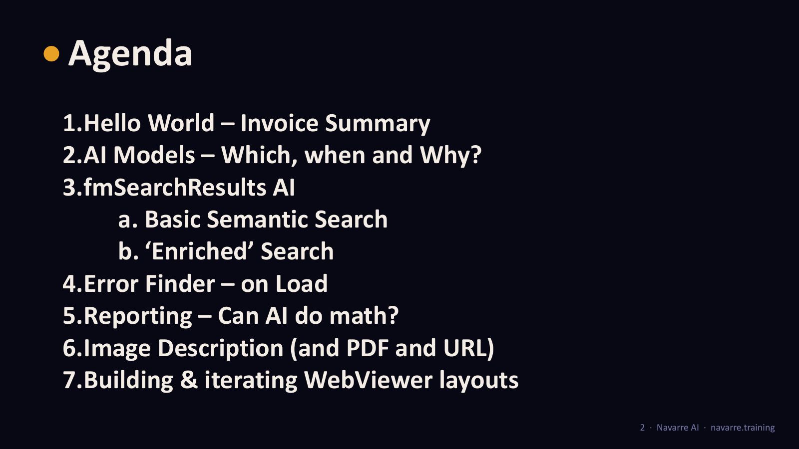 Slide 4: Agenda